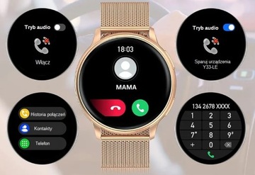 ЧЕРНЫЕ ЭЛЕГАНТНЫЕ ЖЕНСКИЕ ЧАСЫ SMARTWATCH рассказывают о давлении ПОЛЬСКОГО МЕНЮ