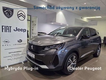 Peugeot 3008 II Plug-In Hybrid Facelifting 1.6 HYBRID 225KM 2022 Peugeot 3008 1.6 Hybrid Plug-in 225 KM Allure EAT8 Gwarancja Dealer 1.6