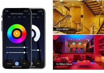 Красочная светодиодная лампа E27 WIFI Tuya RGBW RGB SMART Intelligent WOOX