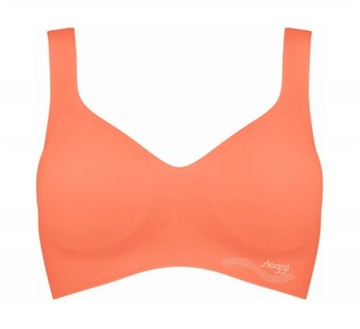 Sloggi ZERO FEEL BRALETTE biustonosz usztywniany pomarańczowy wada M