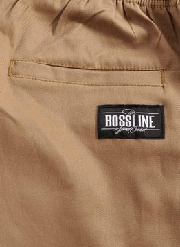 Spodnie 4XL Bossline Cargo Joggery karmel bojówki luźne baggy