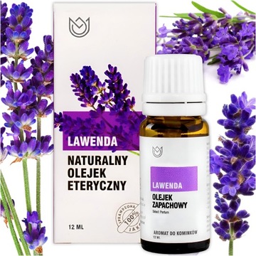 NATURALNY 100% OLEJEK ETERYCZNY LAWENDA AROMATERPIA LAWENDOWY 10ML