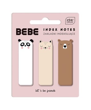 Zakładki indeksujące 3 wzory BEBE Interdruk