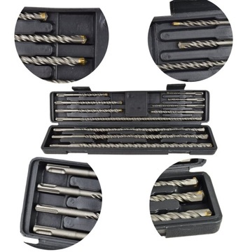 НАБОР СВЕРЛ ПО БЕТОНУ SDS PLUS 11 ШТ.