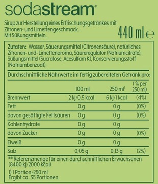 Сироп Soda Stream 7 Up Dieta для карбонизатора, 440мл