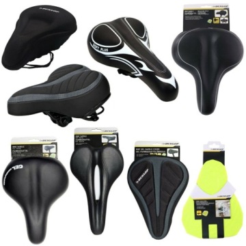 ГЕЛЕВЫЙ ЧЕХОЛ НА ВЕЛОСИПЕДНОЕ СЕДЛО, ЧЕРНЫЙ DUNLOP
