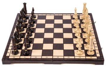 SQUARE - Szachy drewniane Rzeźbione ROYAL Classic