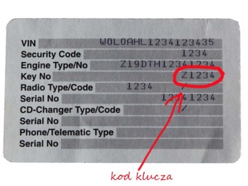 ДИСТАНЦИОННЫЙ КЛЮЧ OPEL INSIGNIA CORSA E ZAFIRA C