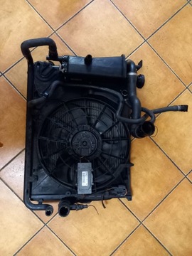 Wentylator kompl chłodnic BMW E46 Compact 1.8b