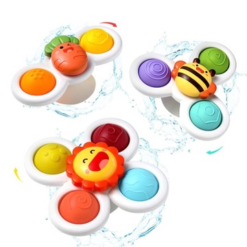 ДЕТСКИЕ ОБРАЗОВАТЕЛЬНЫЕ ИГРУШКИ СЕНСОРНЫЙ СПИНЕР, 3 ШТ ИГРУШКИ ДЛЯ МАЛЫШЕЙ