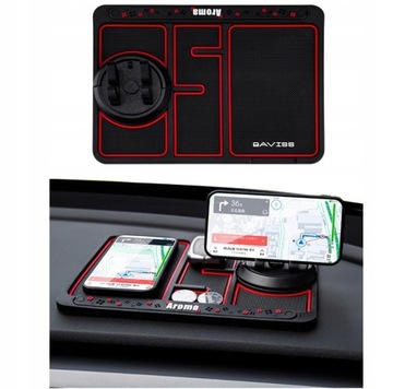ПРОТИВОСКОЛЬЖАЮЩИЙ коврик для телефона в машину 4в1