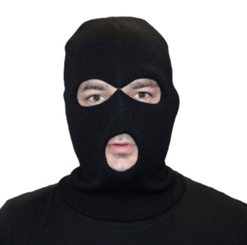 KOMINIARKA GRUBA * CIEPŁA * pod kask CZARNA GŁADKA