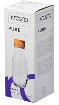 ГРАФИН С ПРОБКОЙ ДЛЯ ВОДЫ, СОКОВ, НАПИТКОВ, КУВШИН 1 Л.