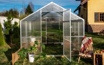 Szklarnia Domek 2.6x4m poliwęglan 6 mm profil 40x20