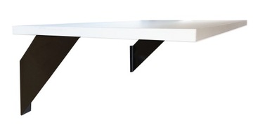 PÓŁKA BIAŁA LOFT 60x40 cm Ścienna Wisząca Wsporniki Komplet GTV