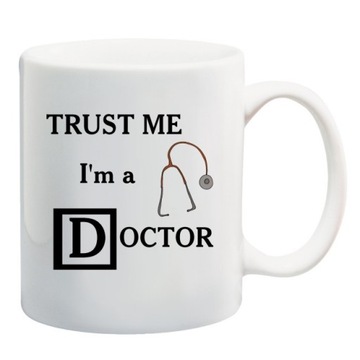 KUBEK LEKARZ CHIRURG MEDYCYNA DOKTOR WIRUS WZORY