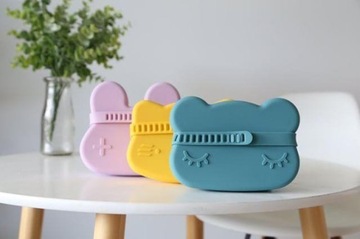 Закрывающийся силиконовый контейнер We Might Be Tiny Bunny - Пудрово-розовый