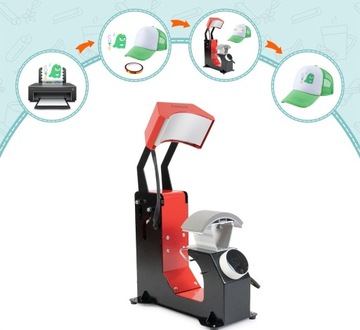 PRASA TERMOTRANSFEROWA FreeSUB do czapek automatyczna 3w1 F136-3