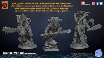 Saurian Warlord - DL Miniatures - Minifaktura