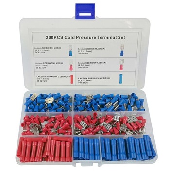 ИЗОЛИРОВАННЫЕ РАЗЪЕМЫ НАБОР КОНЦОВАНИЙ 300 ЭЛЕМЕНТОВ