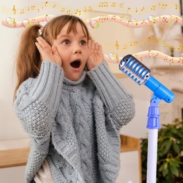 МИКРОФОН С ПОДСТАВКОЙ КАРАОКЕ MP3 LED + СИНТЕЗ