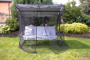 Универсальная москитная сетка для садовых качелей ЧЕРНАЯ водонепроницаемая молния