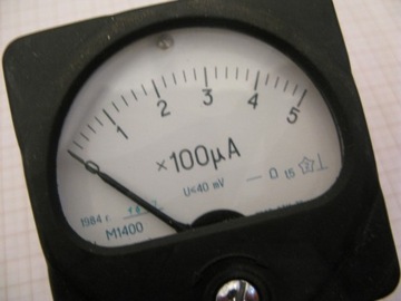 Микроамперметр М1400 0-5 мкА х100