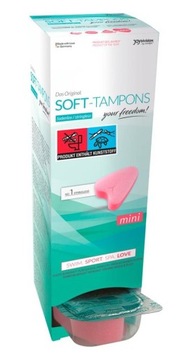WYGODNE TAMPONY Z PIANKI MINI SOFT-TAMPONS 10szt