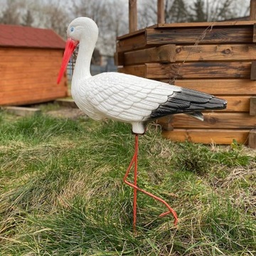 СТОЯЩАЯ ФИГУРКА САДОВОГО АИСТА ДЛЯ САДА, ВЫБРАННАЯ В БОЛЬШОМ ДЖИКО-УКРАШЕНИИ ПТИЦЫ