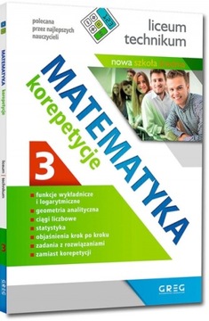 Matematyka - korepetycje - liceum, część 3 - PO RE