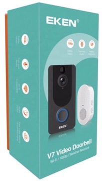 Eken V7 WiFi видеодомофон + дверной звонок + зарядное устройство