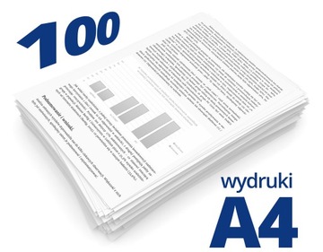 ulotki ulotka A4 100 stron czarno biały druk pdf