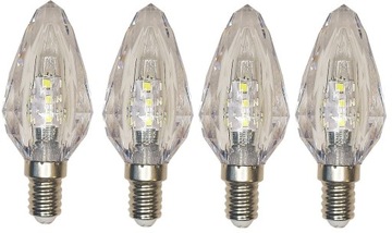 Żarówka dekoracyjna LED E14 5WAT kryształ premium zimna