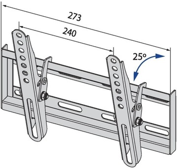 Uchwyt ścienny TV TB-251 42'' 20kg VESA 200x200