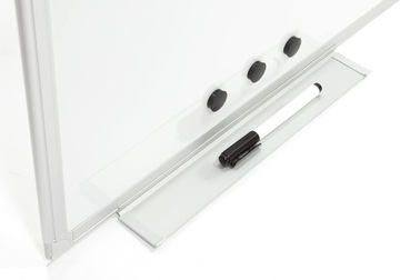 МАГНИТНАЯ ДОСКА ДЛЯ СУХОГО СТИРАНИЯ 60х40см НАБОР С МАГНИТАМИ И МАРКЕРОМ