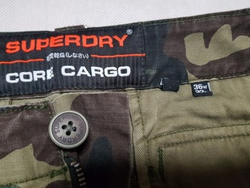 SUPERDRY - CORE CARGO / Moro W36L32 pas 96 cm Igła , _