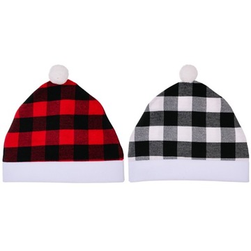 Рождественский чехол на сиденье автомобиля в красно-черную клетку