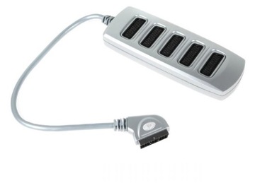 Rozgałęziacz EURO SCART 1 wtyk / 5 gniazd HQ(3103)
