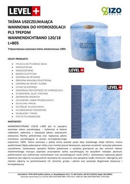 Taśma Progowa Klej Butylowy 50mb Hydroizolacja