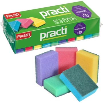 Paclan Practi Gąbki do Naczyń 10 szt.