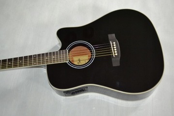 Электроакустическая гитара Harley Benton D-120CE BK