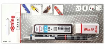 МЕХАНИЧЕСКИЙ КАРАНДАШ. ROTRING TIKKY 0.7 + ГРАФИТЫ + ЛАСТИК