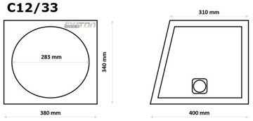 Коробка для сабвуфера 30 см для аудиосистемы