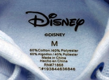 Bluza damska z kapturem $36 Disney Lilo & Stitch OHANA r. M niebieski