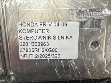 HONDA FR-V 04-09 JEDNOTKA ŘÍZENÍ ECU MOTORU