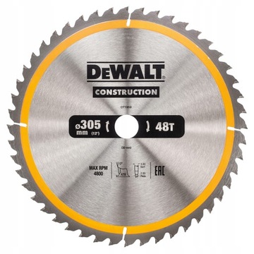 Пильный диск циркулярный по дереву 305x30mmx48z Dewalt