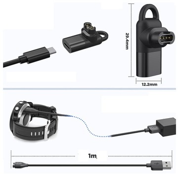 Адаптер/конвертер USB-C для умных часов Garmin