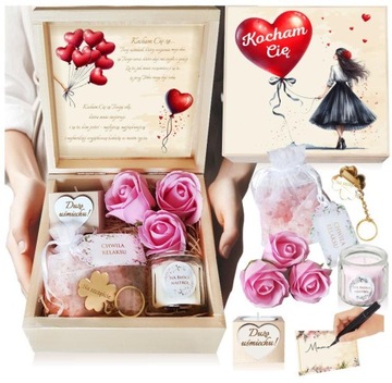 PREZENT NA DZIEŃ KOBIET KOSZ PREZENTOWY dla niej FLOWER BOX dla kobiety