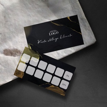 Карты лояльности с логотипом Black Marble 1000