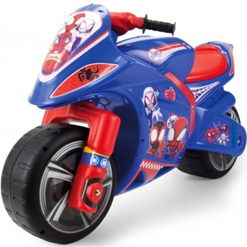 INJUSA SPIDEY SPIDERMAN RUNING MOTOR RIDE НА 3 ГОДА БОЛЕЕ BLUE SPIDER 36м+